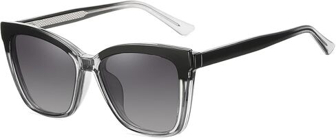 Polarized Sunglasses Tr90 Frame Uv400 Clip On Blue Light Glasses Women Acetate Temple Driving Shades in Saudi Arabia