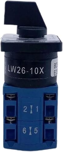1PCS LW26-10X B0344/2 Self Reset 16mm Opening Motor Reversing Switching 10A Universal Change-over Rotary Cam Switch in Kuwait