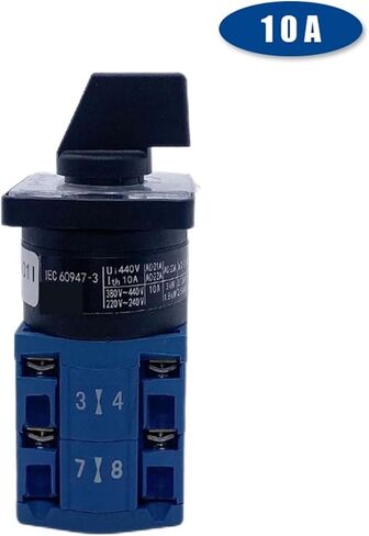 1PCS LW26-10X B0344/2 Self Reset 16mm Opening Motor Reversing Switching 10A Universal Change-over Rotary Cam Switch in Kuwait