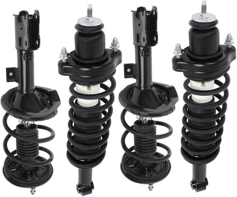 Complete Struts Front and Rear Pair Strut Spring Assembly Shock Absorber for 2008-2010 for Mitsubishi Lancer Set of 4 Struts in Kuwait