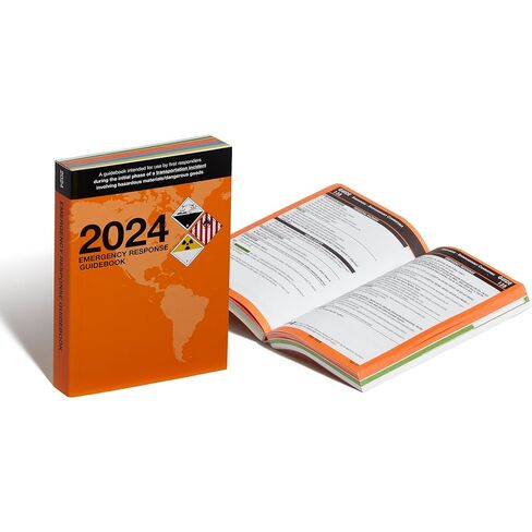 Labelmaster 2024 Emergency Response Guidebook (ERG) Standard Bound, Pocket Size, Guide to Help When Responding to Transportation Emergencies Involving Hazardous Materials in Kuwait