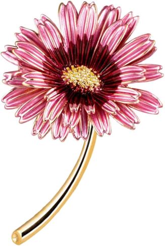 VALICLUD Flower Brooch Gold Brooch Pins for Women Pink Brooch Brooches Pins for Women Fashion Daisy Brooches for in Saudi Arabia