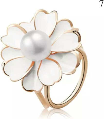 Crystal Women's Buckle Brooch Jewelry Flower Ring Scarf Gift Holder Scarves Clip-5 in Saudi Arabia