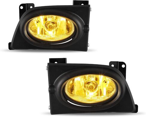 Fog Lights for Honda Civic Sedan 4 Door 2006 2007 2008 with H11 12V55W Bulbs Fog Lamps Assembly Replacement Included Wiring Kits & Switch- 1 Pair (Yellow Glass Lens) in Saudi Arabia