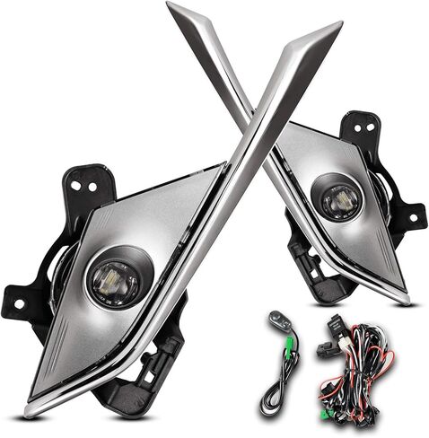 AUTOWIKI LED OEM Replacement Driving Fog Lights Sets For 2016 2017 2018 2019 Mazda CX-3 Clear Lens Fog Lamps Assembly Set L&R Side (w/Switch and Wiring Kit) in Saudi Arabia