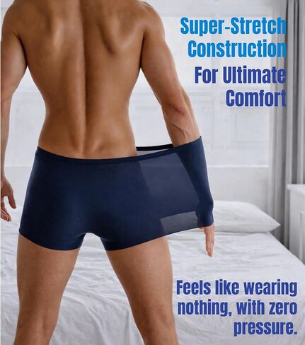 mens underwear boxer briefs for men pack super stretch boxers brief with ball pouch trunks men's boys seamless in Saudi Arabia