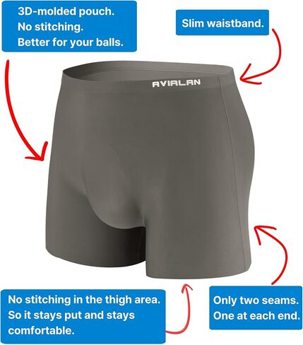 mens underwear boxer briefs for men pack super stretch boxers brief with ball pouch trunks men's boys seamless in Saudi Arabia