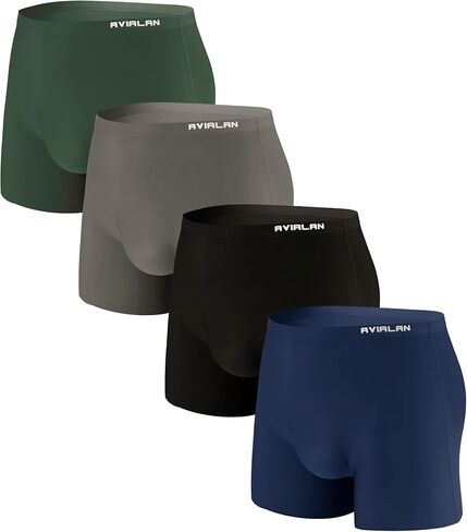 mens underwear boxer briefs for men pack super stretch boxers brief with ball pouch trunks men's boys seamless in Saudi Arabia