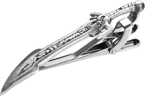 Personalised Sword Gun Tie Clips for Men Novelty Silver Gold Black Tie Bar Neckties for Wedding Anniversary Tie Pin Clips in Kuwait