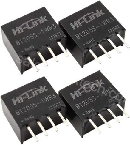 12V to 5V 200mA 1W 5pcs DC/DC Power Supply Module B1205S-1WR3 Tiny Power Consumption Long Life Design in Saudi Arabia