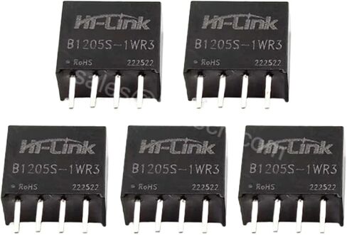 12V to 5V 200mA 1W 5pcs DC/DC Power Supply Module B1205S-1WR3 Tiny Power Consumption Long Life Design in Kuwait