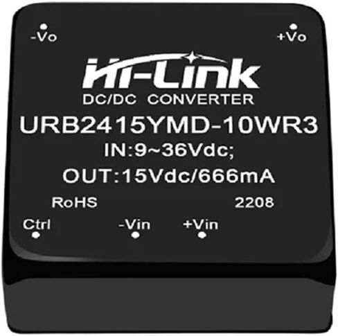 DC DC 9-36V Input 15V 666mA Output Isolated Power Supply Module Step Down Converter URB2415YMD-10WR3 in Kuwait