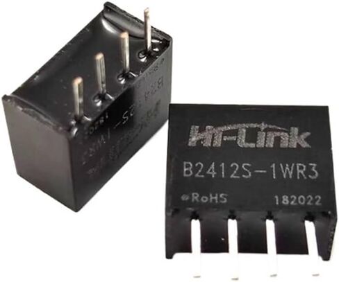 10pcs/Lot 24V to 12V 1W DC DC Isolated Step-Down Power Supply Module B2412S-1WR3 Low Ripple Smart Home in Kuwait