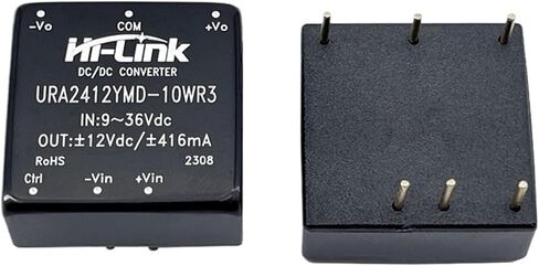 DC-DC 10W 24V to 12V 416mA 2pcs/Lot Dual Output Isolated Step Down Converter Power Supply Module URA2412YMD-10WR3 in Kuwait