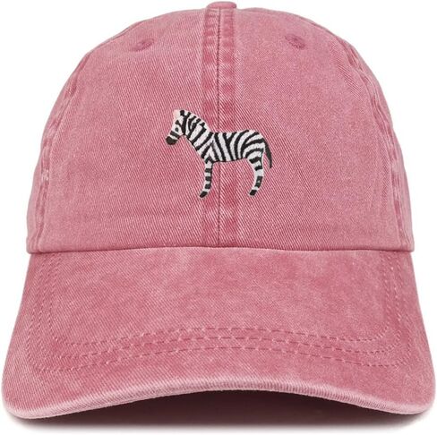 Trendy Apparel Shop Zebra Patch Pigment Dyed Washed Baseball Cap in Saudi Arabia