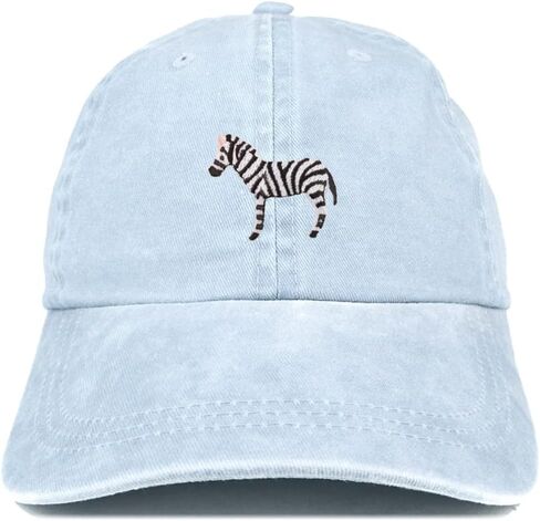 Trendy Apparel Shop Zebra Patch Pigment Dyed Washed Baseball Cap in Saudi Arabia