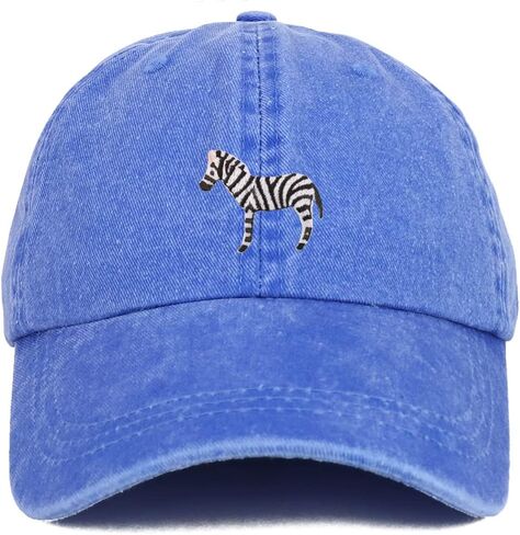 Trendy Apparel Shop Zebra Patch Pigment Dyed Washed Baseball Cap in Saudi Arabia