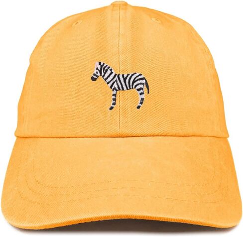Trendy Apparel Shop Zebra Patch Pigment Dyed Washed Baseball Cap in Saudi Arabia
