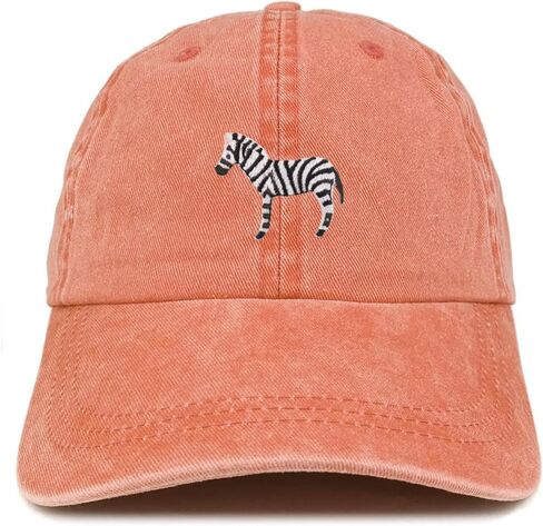 Trendy Apparel Shop Zebra Patch Pigment Dyed Washed Baseball Cap in Saudi Arabia