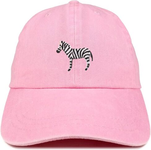 Trendy Apparel Shop Zebra Patch Pigment Dyed Washed Baseball Cap in Saudi Arabia