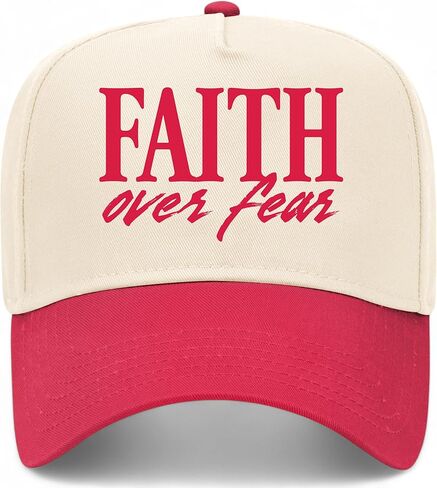 Faith Over Fear Vintage Trucker Hat | Premium Snapback Baseball Hat for Men & Women in Saudi Arabia