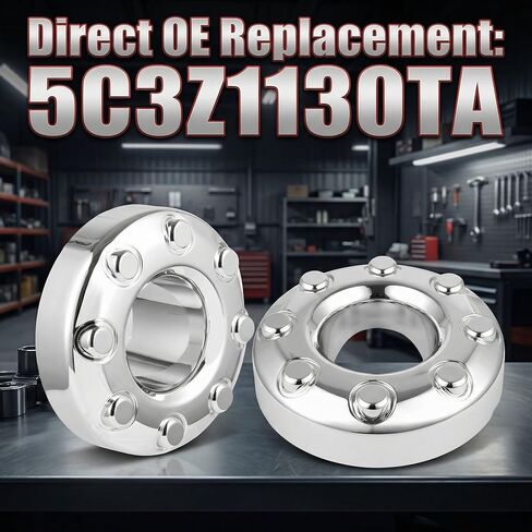 2Pcs Front Wheel Center Hub Cap Compatible for Ford F350 Super Duty 2005-2018 Wheel Hub Cap Cover Replaces OEM 5C3Z1130TA Chrome Dually DRW 4x4 in Saudi Arabia