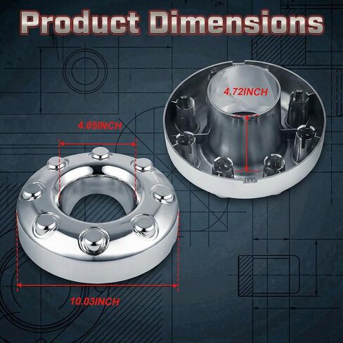 2Pcs Front Wheel Center Hub Cap Compatible for Ford F350 Super Duty 2005-2018 Wheel Hub Cap Cover Replaces OEM 5C3Z1130TA Chrome Dually DRW 4x4 in Saudi Arabia