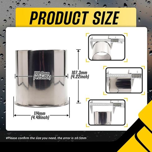 4Pcs 4.25" Push Through Wheel Center Caps Stainless Trailer Hub Cap for Truck SUV RV Wheel Rim, Combination of 2 Closed-End and 2 Open Ended Wheel Hub Covers (Fit 4.25" Bore Chrome) in Kuwait