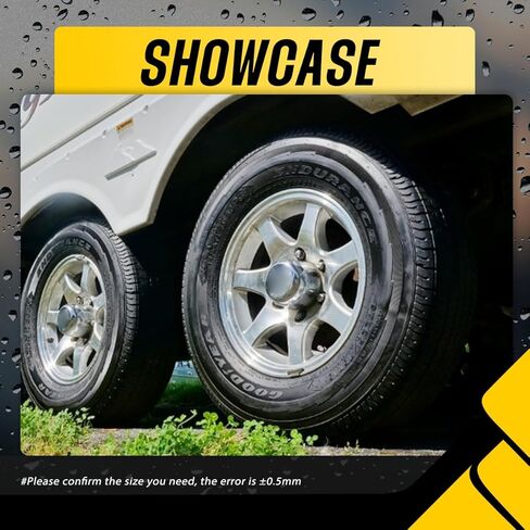 4Pcs 4.25" Push Through Wheel Center Caps Stainless Trailer Hub Cap for Truck SUV RV Wheel Rim, Combination of 2 Closed-End and 2 Open Ended Wheel Hub Covers (Fit 4.25" Bore Chrome) in Kuwait