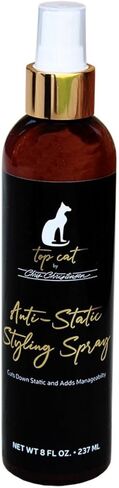 كريس كريستنسن توب كات بخاخ تصفيف مضاد للكهرباء الساكنة للقطط، العريس مثل المحترفين، يقلل من الكهرباء الساكنة، ويضيف سهولة الإدارة، صنع في الولايات المتحدة الأمريكية، 8 أونصة in Kuwait