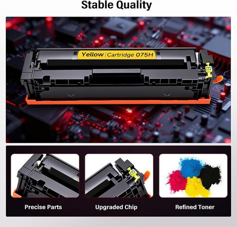 075 075H Toner Cartridge Compatible for Canon 075H 075 CRG075 CRG-075 Works for Canon Color imageCLASS LBP646Cdw MF662Cdw MF663Cdw MF665Cdw LBP647Cdw LBP640 MF660 Series Printer (4 Pack,with Chip) in Kuwait