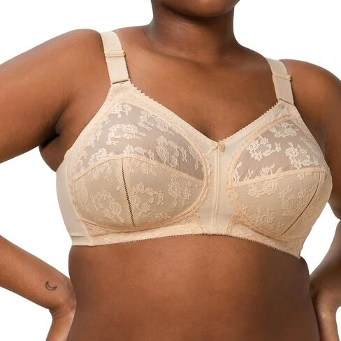 Triumph Doreen Wireless Bra for Women - Classic Full-Cup Support for Everyday Wear - Skin, 40G in Kuwait