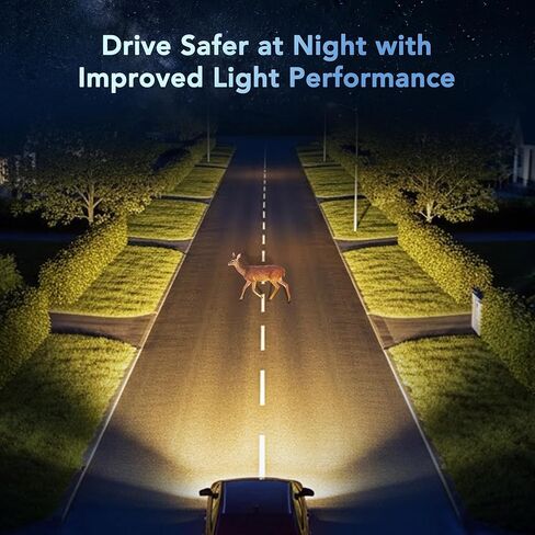 9012 مصابيح هالوجين، 12 فولت 55 وات، أداء عالٍ، شعاع عالٍ/منخفض واستبدال لمبة إضاءة الضباب، التوصيل والتشغيل، عبوتان in Kuwait