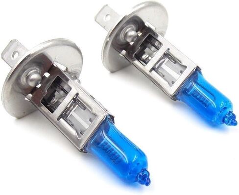 ICBEAMER H1 12V 55W استبدال مباشر للسيارات 64152 31393 64150 لمبات إضاءة هالوجين اللون: أبيض فائق مع Mbox 1 زوج in Kuwait