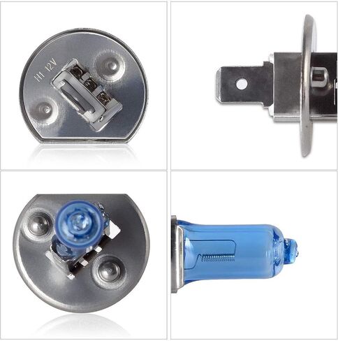 ICBEAMER H1 12V 55W استبدال مباشر للسيارات 64152 31393 64150 لمبات إضاءة هالوجين اللون: أبيض فائق مع Mbox 1 زوج in Kuwait