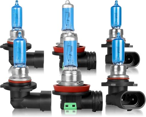 SHENKENUO مناسب لسيارة Ford F-150 (2015-2023) 9005+H11 Hi/Lo Beam مجموعة مصابيح أمامية عالية الأداء و9005/9145 مصابيح ضباب، التوصيل والتشغيل، حزمة من 6 قطع in Kuwait