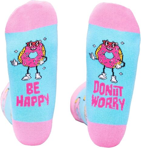 للجنسين القطن الجدة دونات الهدايا الجوارب دونات تقلق كن سعيدا الغذاء الجوارب الفتيات هدايا أفكار لعيد الميلاد الجوارب مضحك هدايا للنساء، لها، ابنة، أبناء، في سن المراهقة للرجال النساء in Kuwait