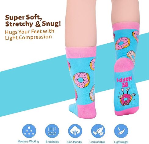 للجنسين القطن الجدة دونات الهدايا الجوارب دونات تقلق كن سعيدا الغذاء الجوارب الفتيات هدايا أفكار لعيد الميلاد الجوارب مضحك هدايا للنساء، لها، ابنة، أبناء، في سن المراهقة للرجال النساء in Kuwait