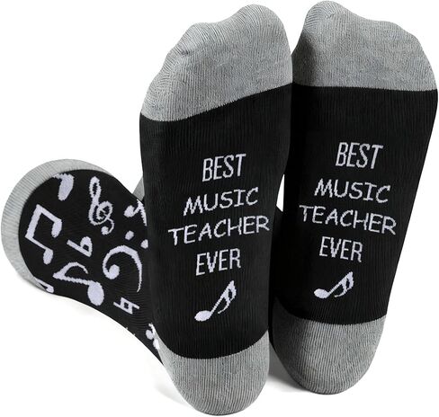 هدايا مدرس الموسيقى، هدايا تقدير مدرس الموسيقى، جوارب النوتات الموسيقية للنساء والرجال، شكرًا لك على الهالوين، عيد الميلاد، عيد الحب، إكسسوارات in Kuwait