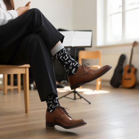 هدايا مدرس الموسيقى، هدايا تقدير مدرس الموسيقى، جوارب النوتات الموسيقية للنساء والرجال، شكرًا لك على الهالوين، عيد الميلاد، عيد الحب، إكسسوارات in Kuwait