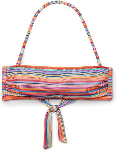 CALZEDONIA Woman's Bandeau Swimsuit Top Colorful Stripes in Kuwait