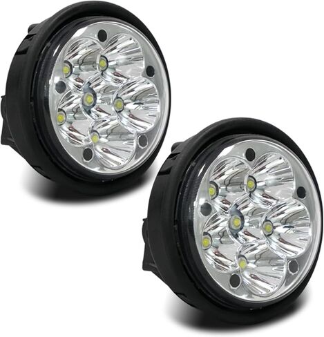 مصباح ضباب LED مناسب لجهاز عرض Freightliner الجديد Cascadia Chrome LED مع شريط إضاءة للسائق الأيسر وجانب الركاب الأيمن لموديلات 2018 2019 2020 2021 المعتمدة من DOT SAE (HY6316C-DP) in Saudi Arabia