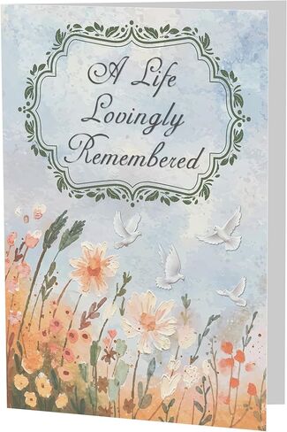 Sympathy Card – A5 Bereavement Card with Printed Verse – Premium UK Made Design in Kuwait