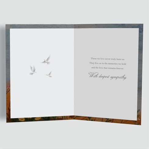 Sympathy Card – A5 Bereavement Card with Printed Verse – Premium UK Made Design in Kuwait