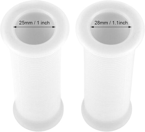 1 Inch Motorcycle Grips 丨 Motorcycle Handlebar Grips Motorcycle Handlebars丨 Pair of 1Inch 25Mm/ 1.1Inch 28Mm Universal Motorcycle Vintage TPU Handle Handlebar Grip White(White) in Saudi Arabia