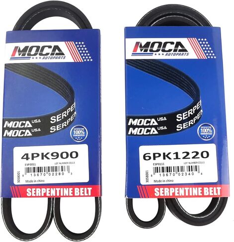 MOCA 6PK1220 4PK900 OEM Quality Serpentine Belts Fit 1997-2004 for Mitsubishi Diamante 3.5L, 2000-2005 for Mitsubishi Eclipse 3.0L, 1999-2003 for Mitsubishi Galant 3.0L in Saudi Arabia