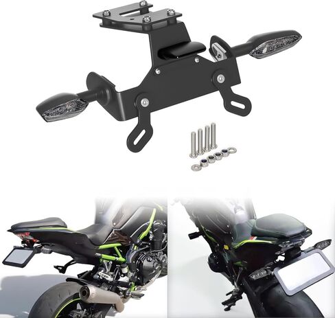 Z900 Fender Eliminator Tail Tidy Kit Compatible with Z900 ZR900 2017-2024 & Z900SE ZR900 2022-2024 & ZH2 / ZH2 SE ZR1000 2020-2024 License Plate Mount with Turn Signals Rear (Smoke) in Kuwait