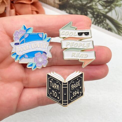16 Pcs Book Pins Cute Cartoon Bookish Pins Ideal Gifts for Book Lovers Readers Teacher Student in Kuwait