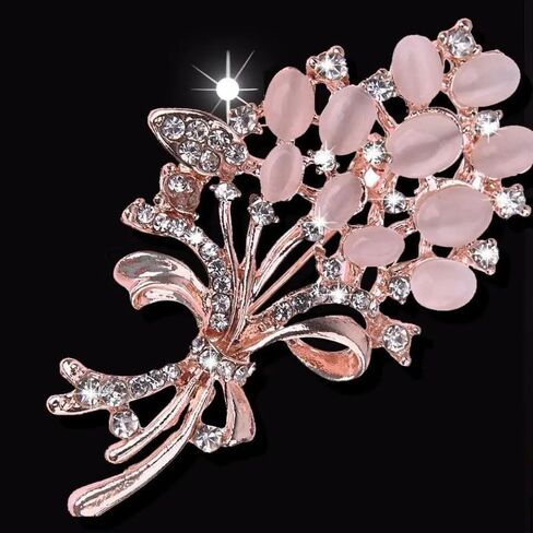 Fashion Women Flower Brooch Pin Garment Accessories Birthday Gift in Saudi Arabia