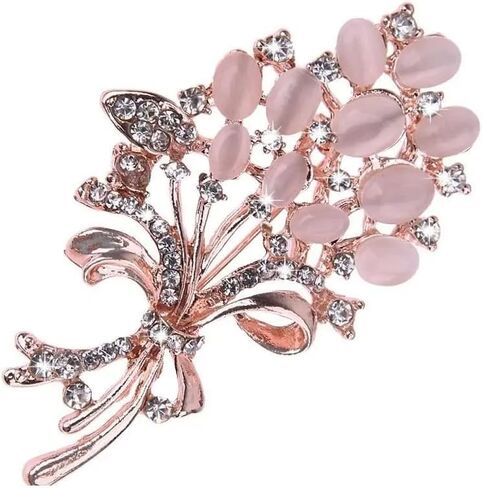 Fashion Women Flower Brooch Pin Garment Accessories Birthday Gift in Saudi Arabia